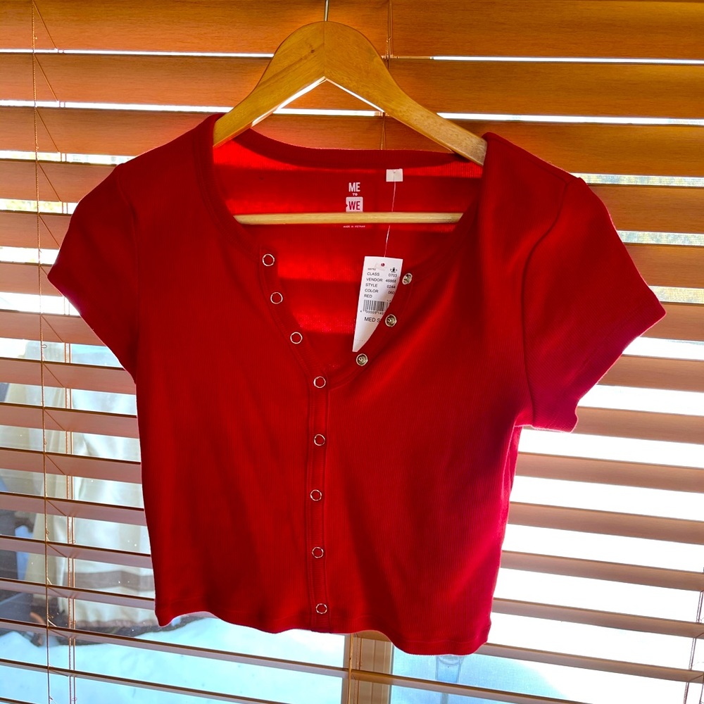 Cute red crop from PacSun